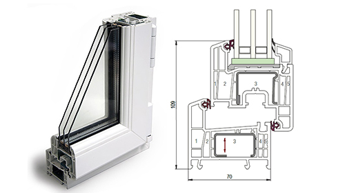 Балконный блок 1500 x 2200 - REHAU Delight-Design 40 мм Лыткарино