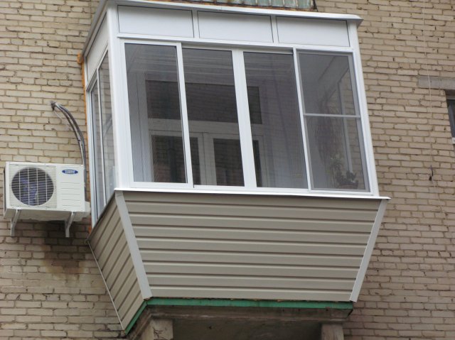 Остекление балконов в хрущевке с выносом по цене от производителя Лыткарино
