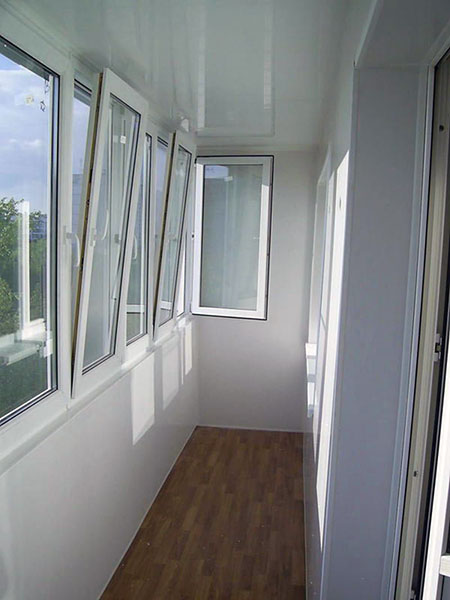 Тёплое и холодное распашное остекление балконов алюминиевым профилем Лыткарино