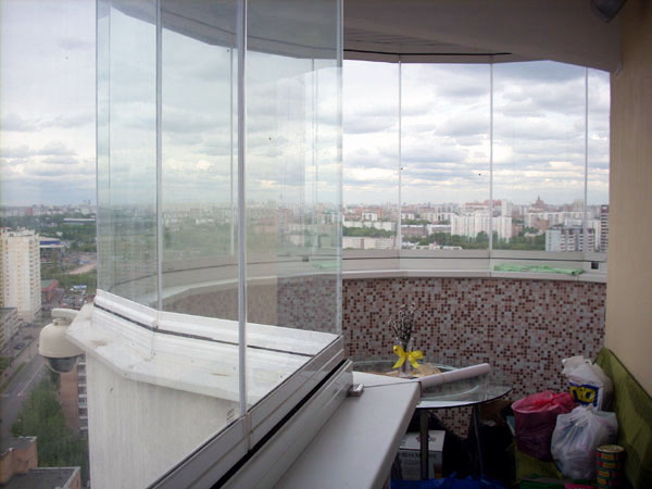 Остекление балконов: эркерных, круглых, закругленных Лыткарино