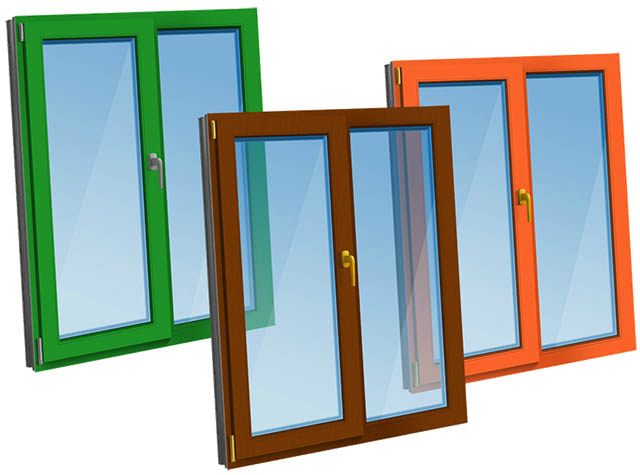 Цветные пластиковые окна - коричневые, серые по доступной цене фото Лыткарино