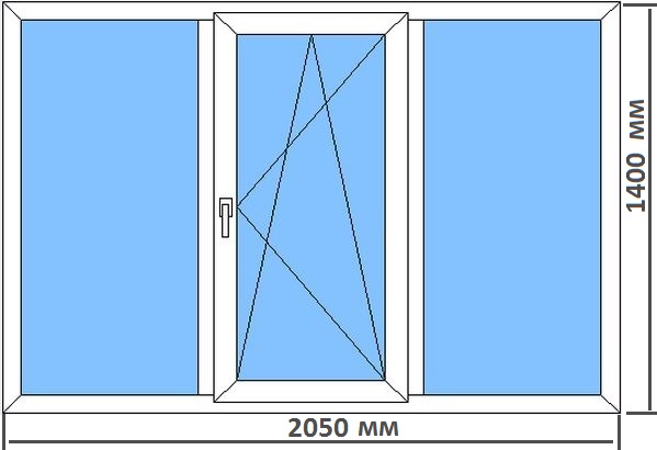 Стандартные размеры пластиковых окон в типовых домах Лыткарино